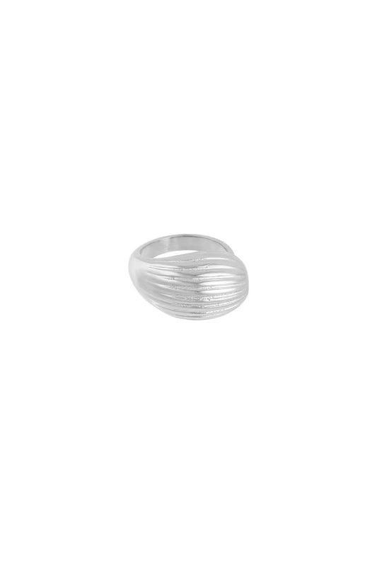 Dynamic Texture Ring Silver