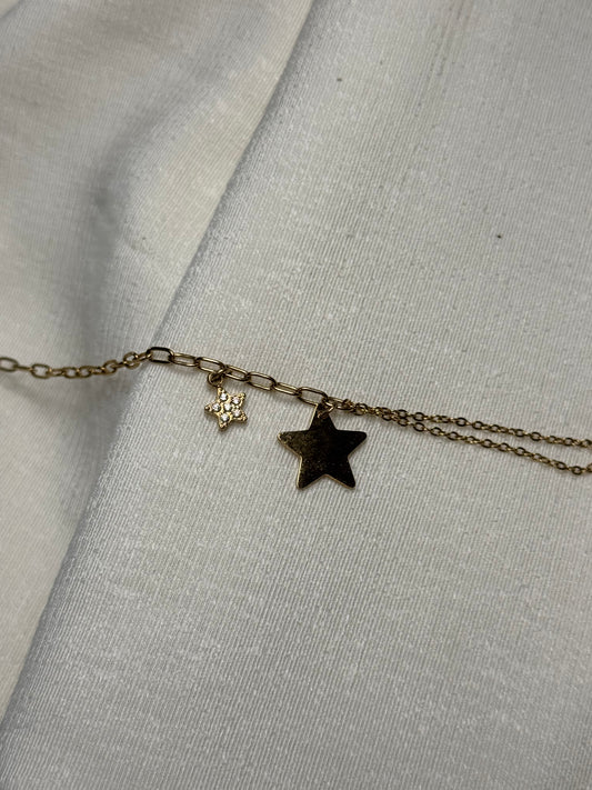 Double Star Bracelet Gold