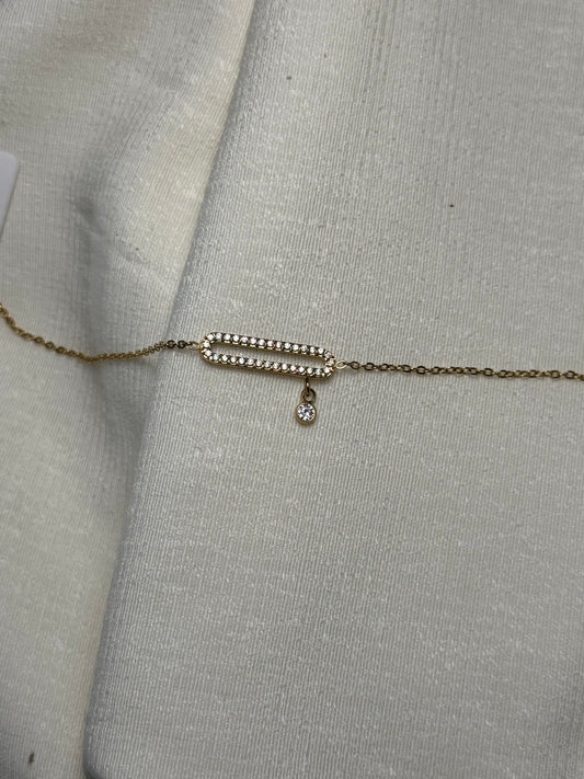 Long Diamond Bracelet Gold