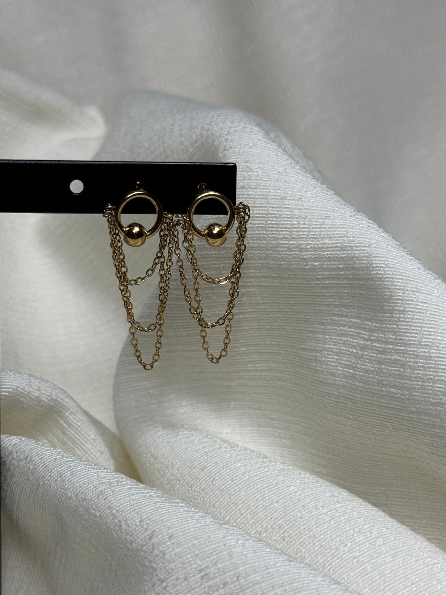 Small Chain Earrings Gold