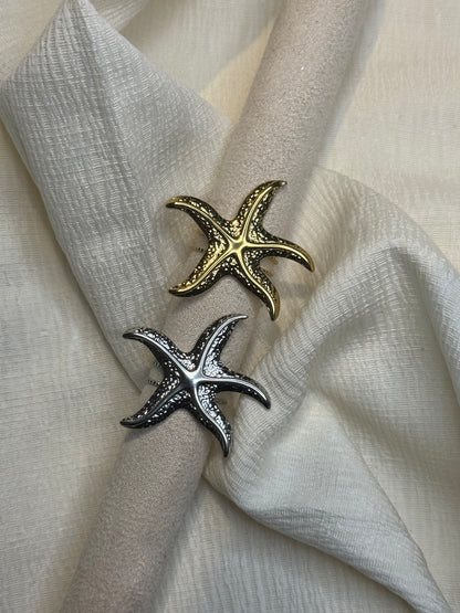 Starfish Ring Gold